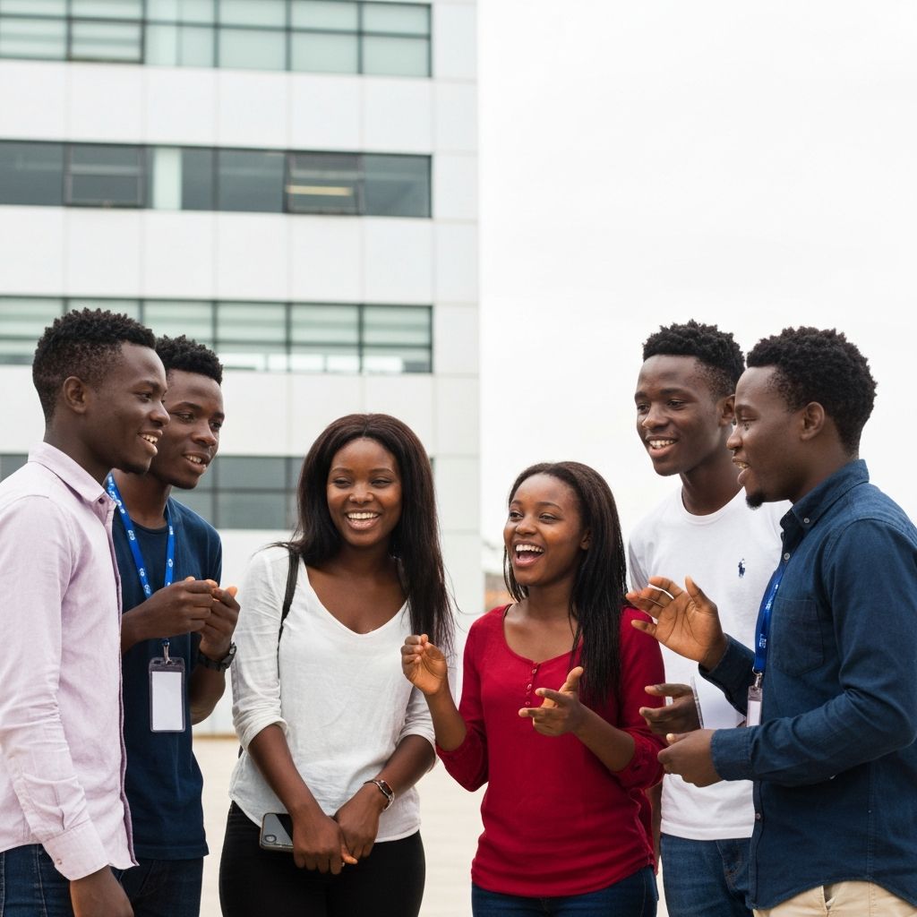 Étudiants africains en discussion
