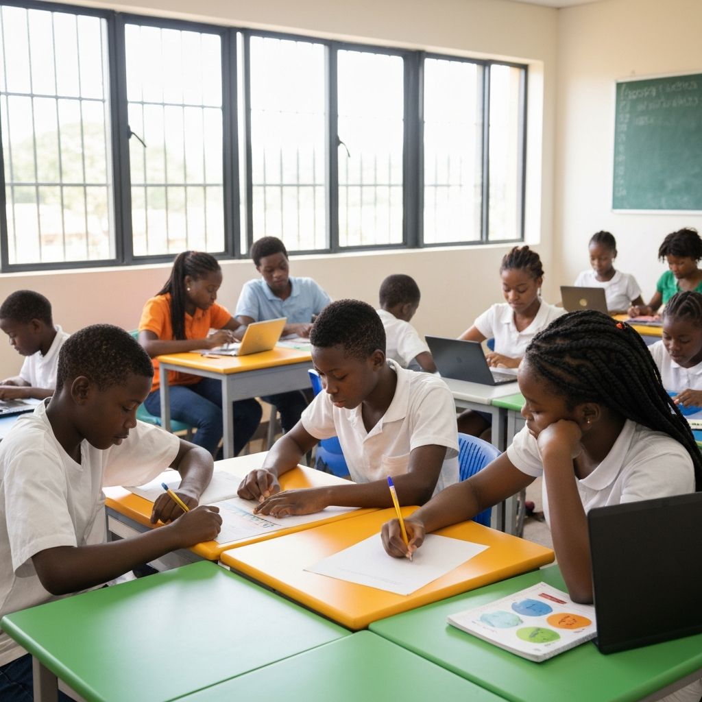 Salle de classe moderne à Sewa Institute